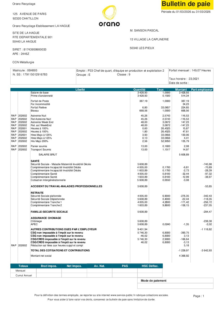 Aperçu de Bulletin de paie  SANSON Pascal du 2026-03.pdf.pdf