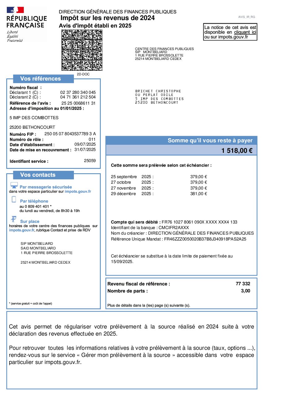 Aperçu de IMPOTS - Déclaration revenus 2025.pdf