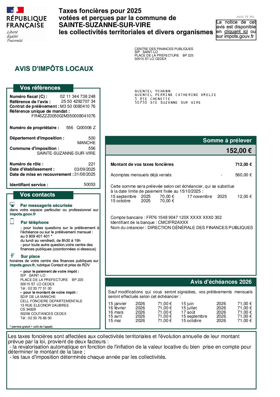 Aperçu de Avis_de_taxes_foncieres_2025 Quentel.pdf
