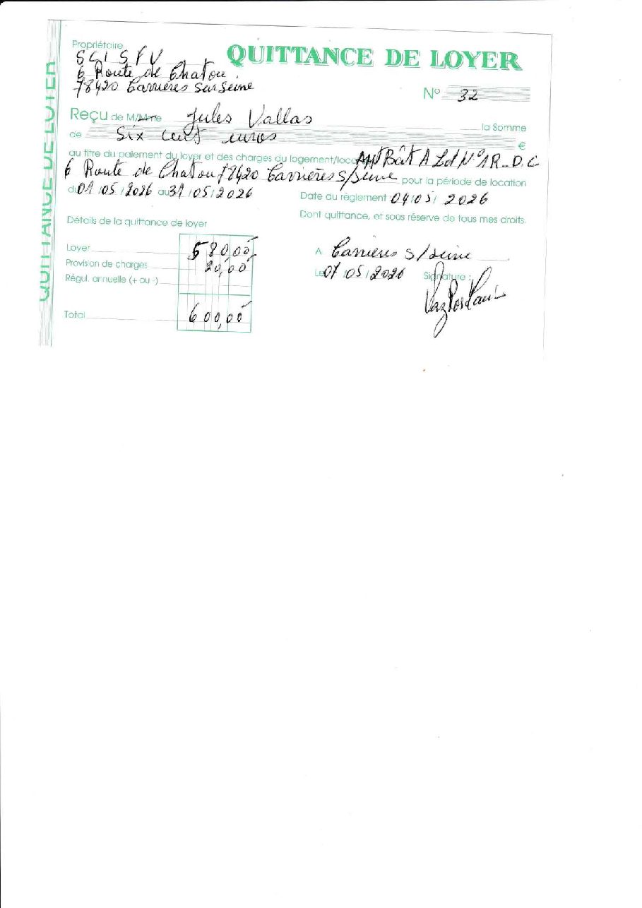 Aperçu de QUITTANCE DE LOYER M. JULES VALLAS.pdf