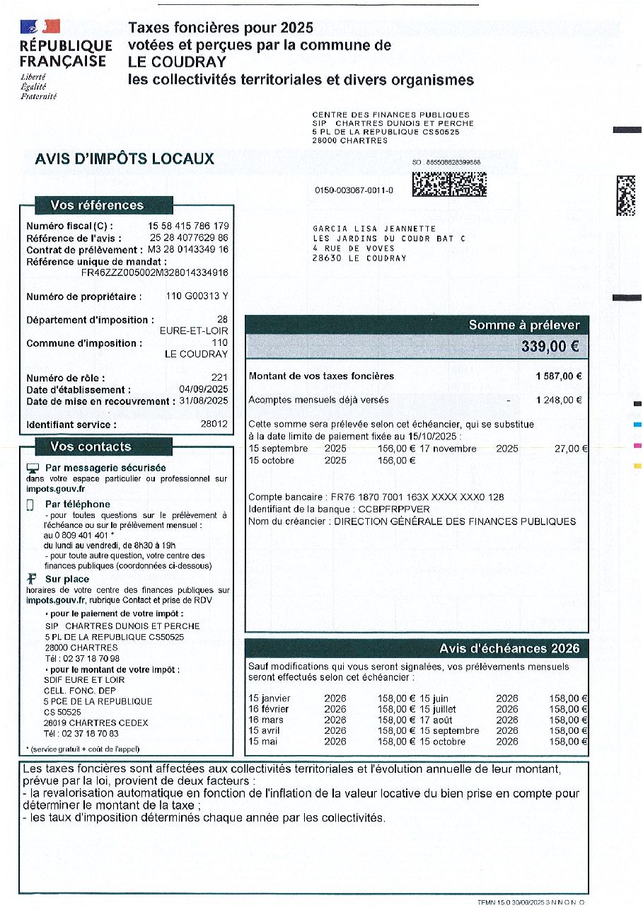 Aperçu de Taxe foncière 2025.pdf