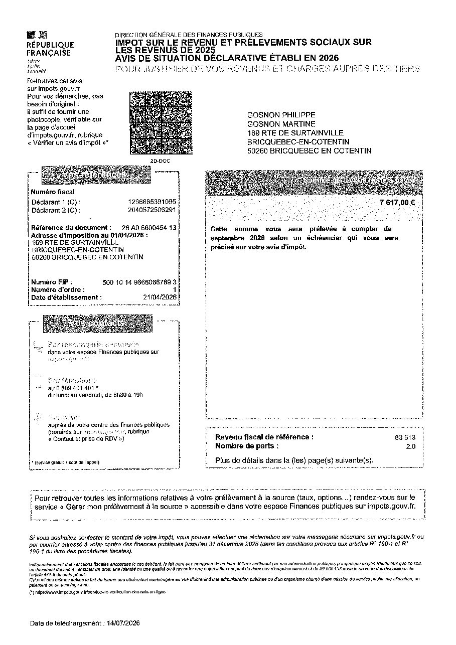 Aperçu de Avi d'imposition 2026 sur revenus 2025.pdf