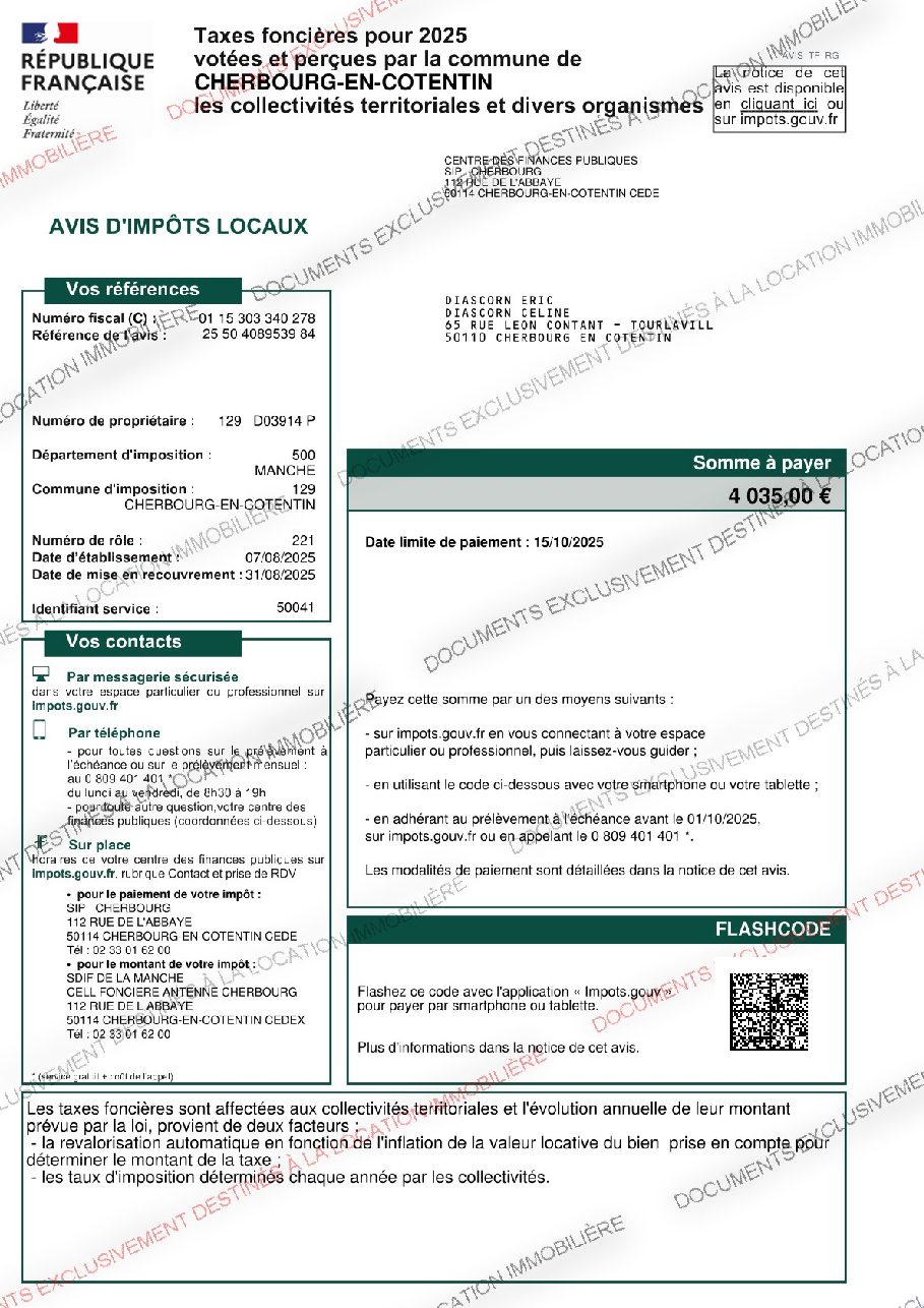 Aperçu de AVIS TAXES FONCIERE DIASCORN.pdf