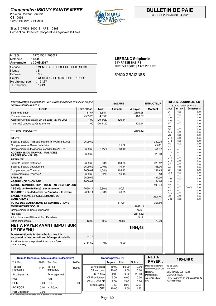 Aperçu de Stephanie LEFRANC_Bulletin de paie du 2026-04-30_1 (2).pdf