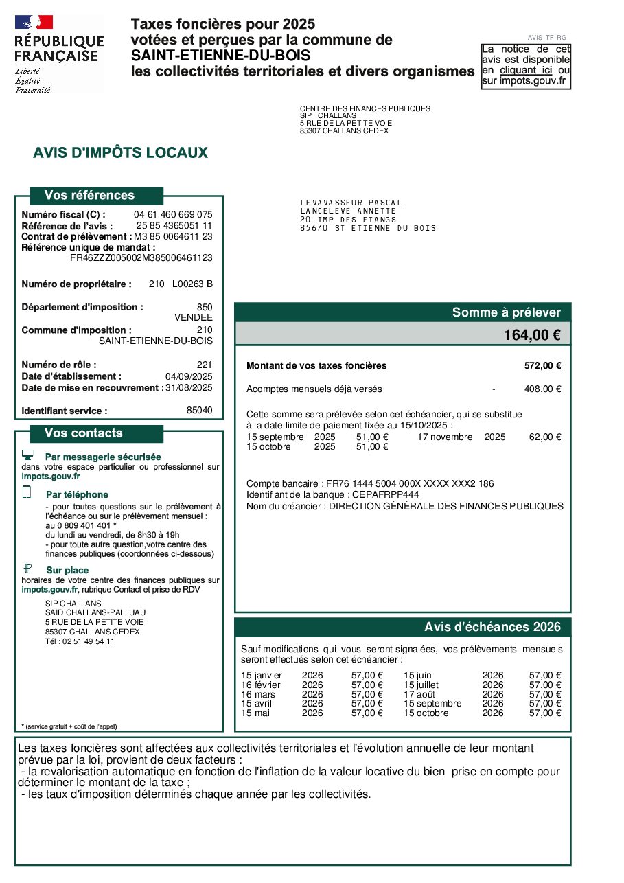 Aperçu de LANCELEVE - Annette_Avis_de_taxes_foncieres_2025.pdf