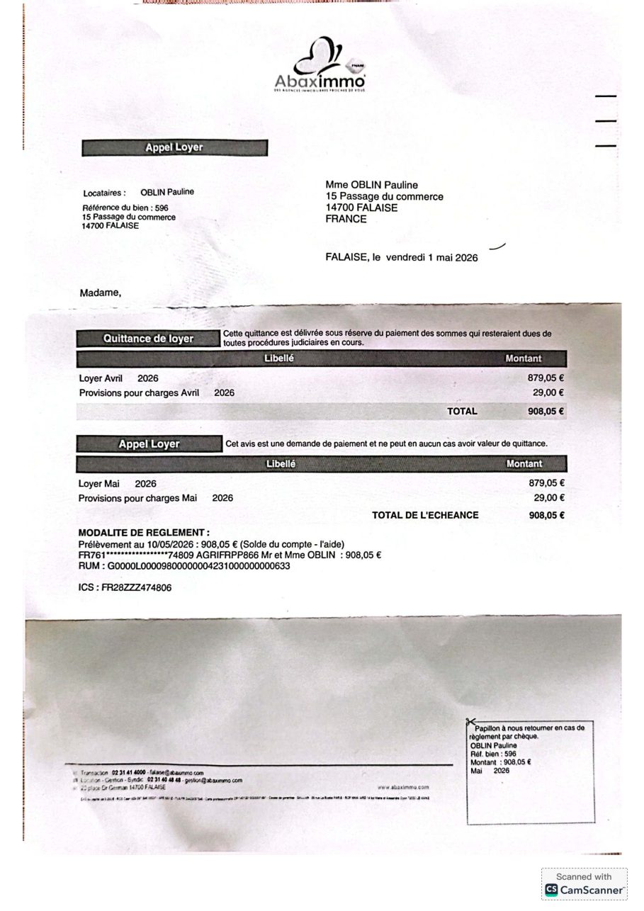 Aperçu de quittance OBLIN Pauline avril 2026.pdf