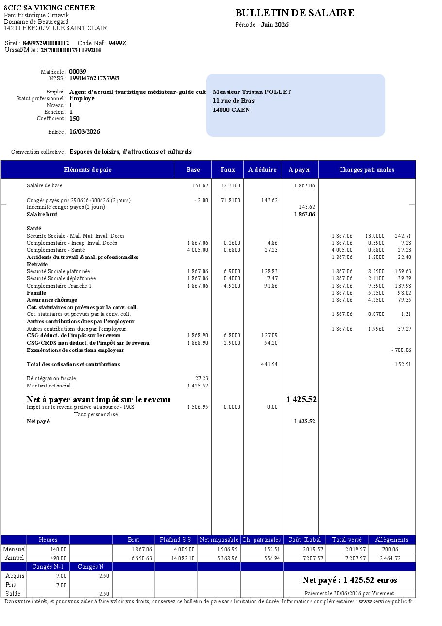 Aperçu de Bulletin salaire Ornavik 06.2026.pdf