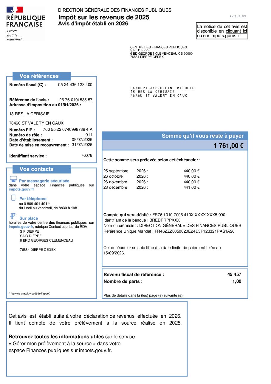 Aperçu de Avis d'imposition 2026 pour l'année 2025 mère.pdf