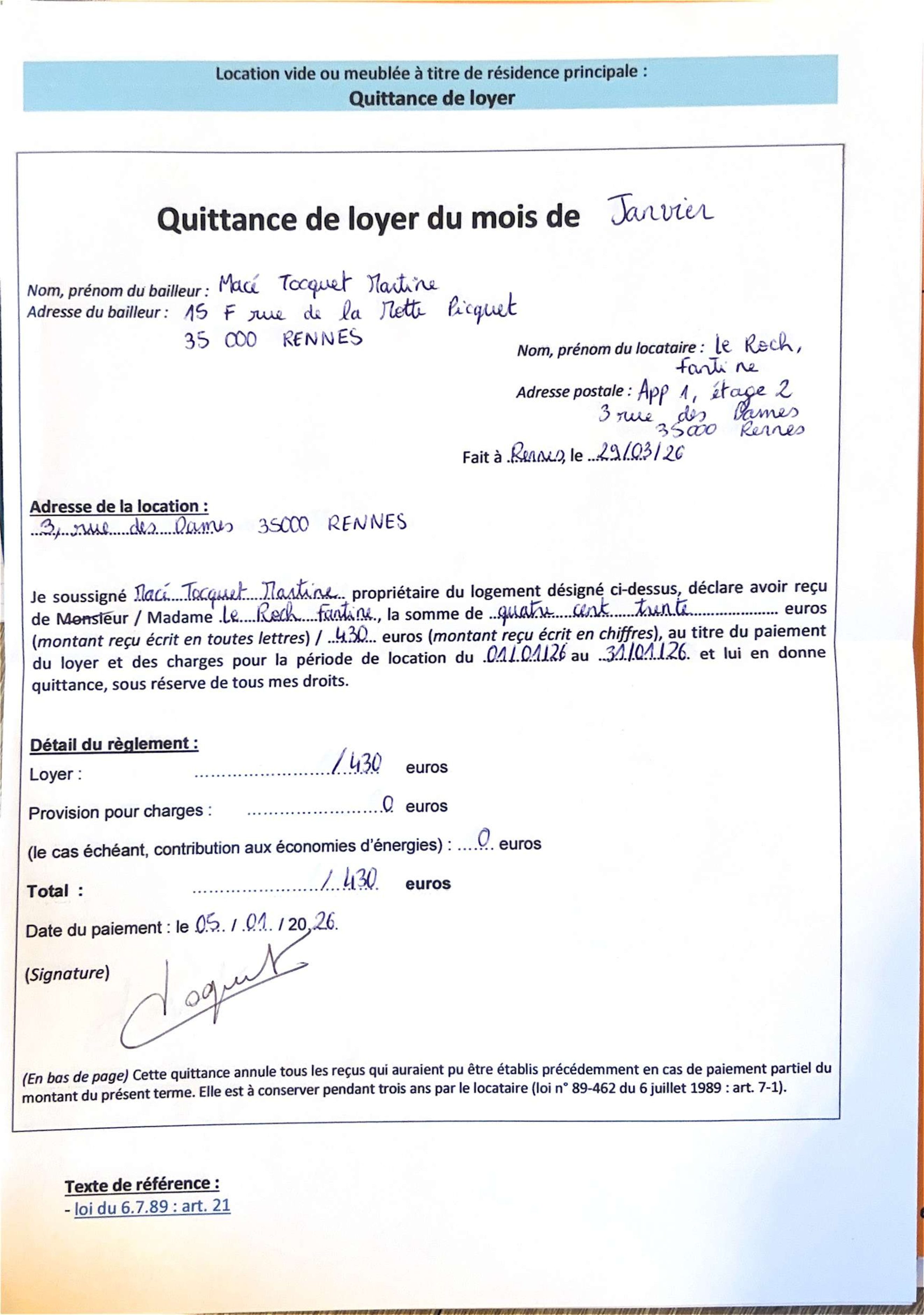 Aperçu de Quittance de loyer Janvier _compressed.pdf