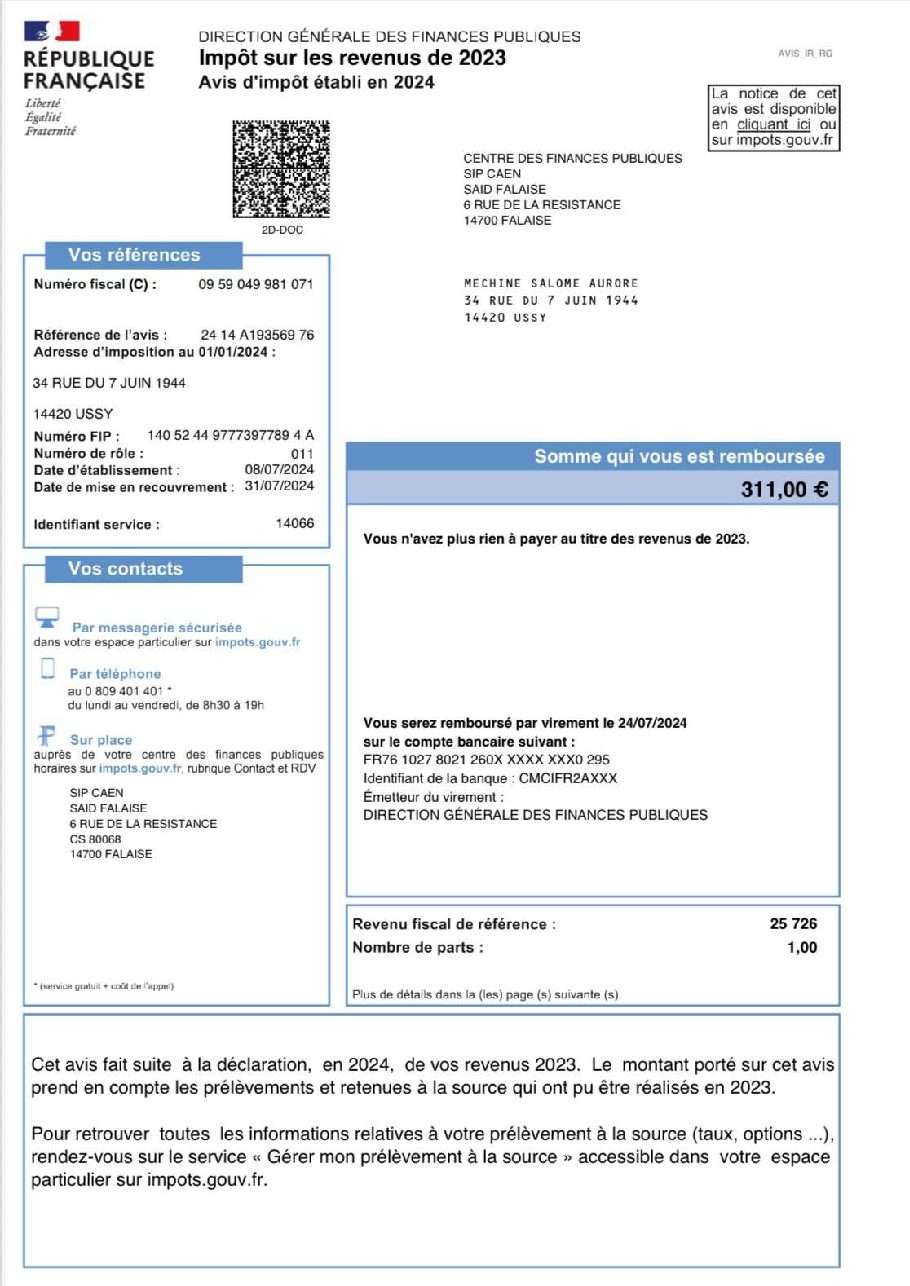 Aperçu de AVIS D'IMPOT N-1.pdf