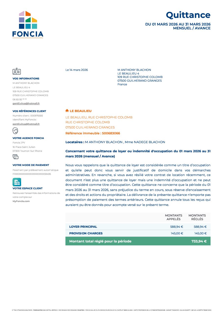 Aperçu de Quittance de loyer du 01 03 2026 au 31 03 2026.pdf